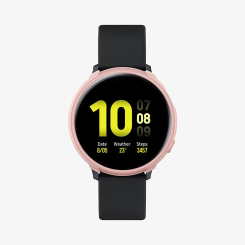 ACS06394 - Galaxy Watch 6 Classic (47mm) Case Liquid Air in matte black showing the front